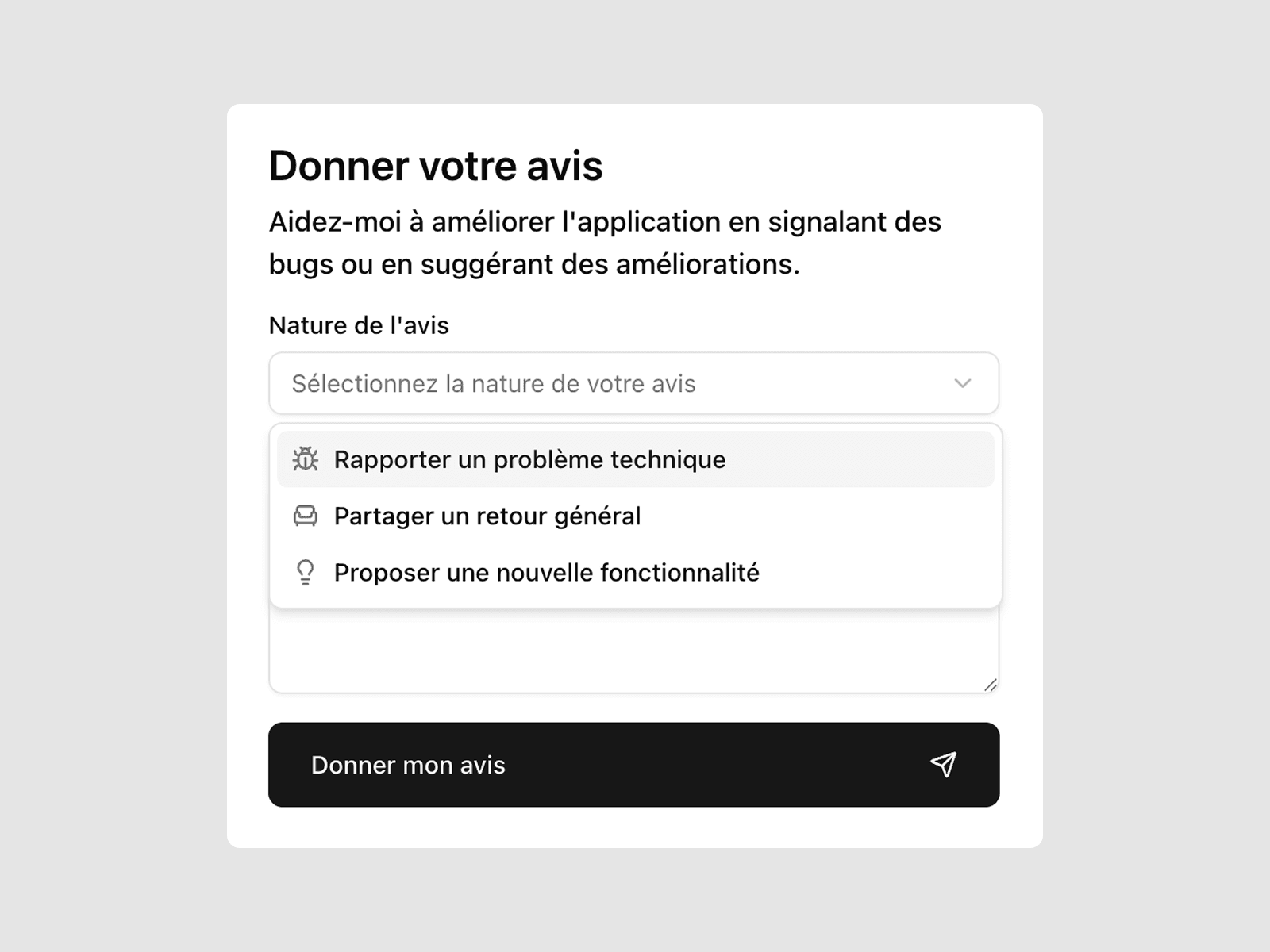 Donner votre avis